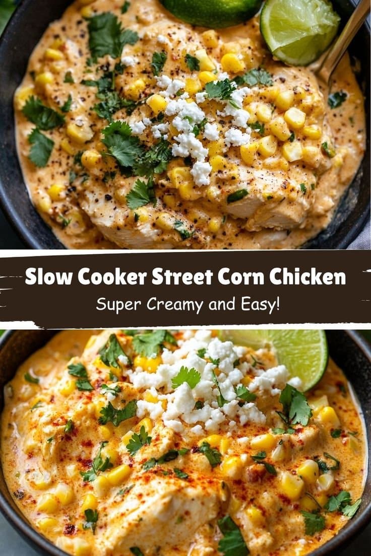 Slow Cooker Street Corn Chicken