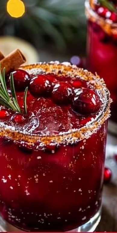 Spiced Christmas Margarita Mocktail