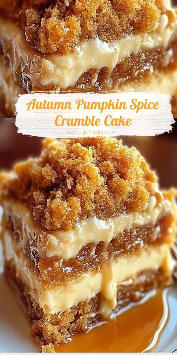 Autumn Pumpkin Spice Crumble Cake