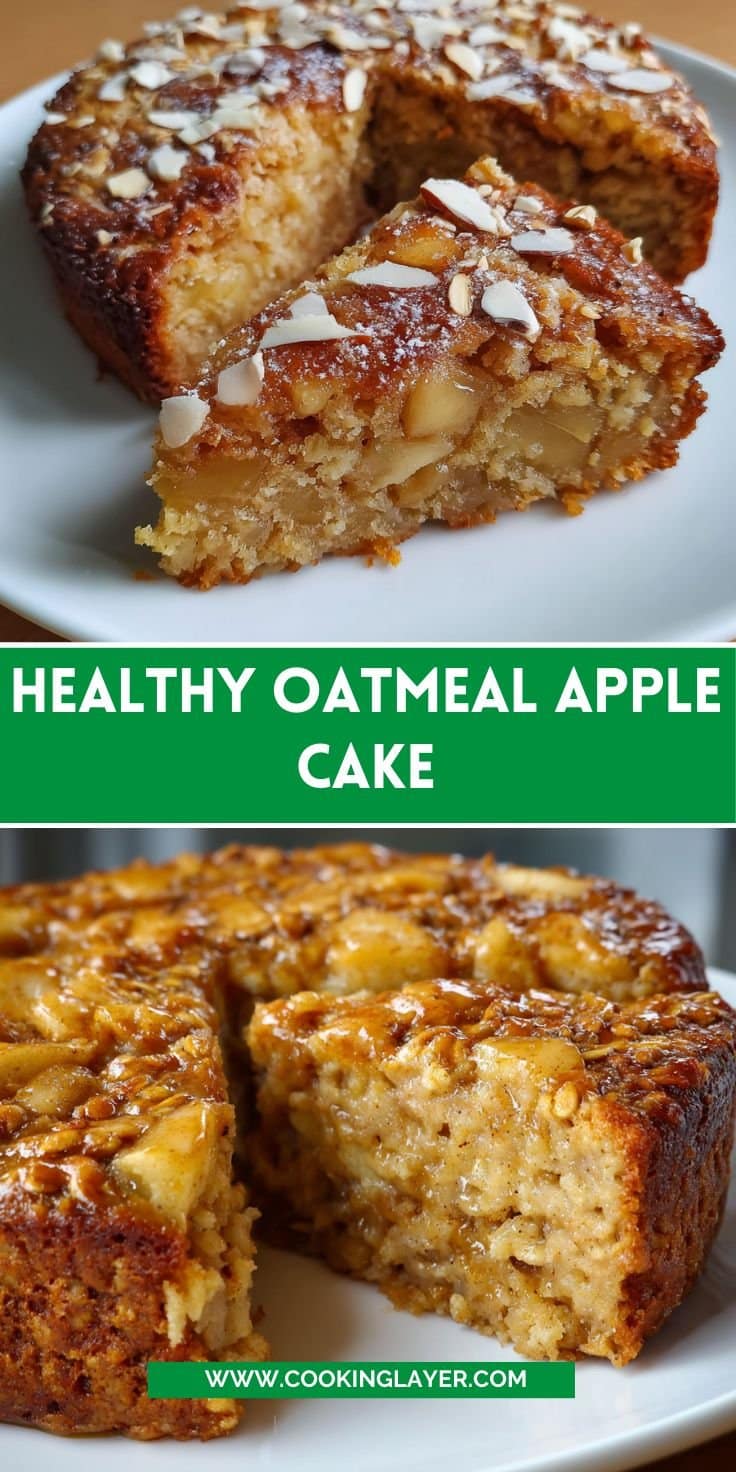 Healthy Oatmeal Apple Cake