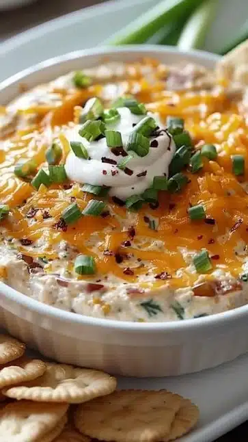 Delicious Alabama Fire Cracker Dip served at a party