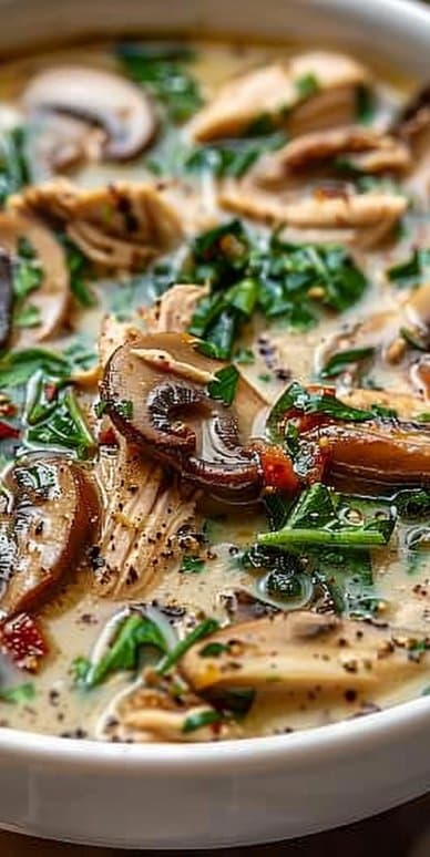 Clean Chicken Mushroom Soup