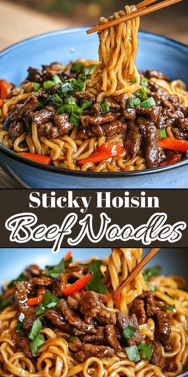 Sticky Hoisin Beef Noodles