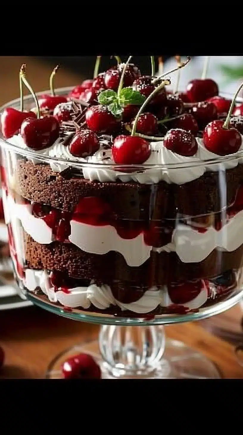 Black Forest Trifle for Christmas