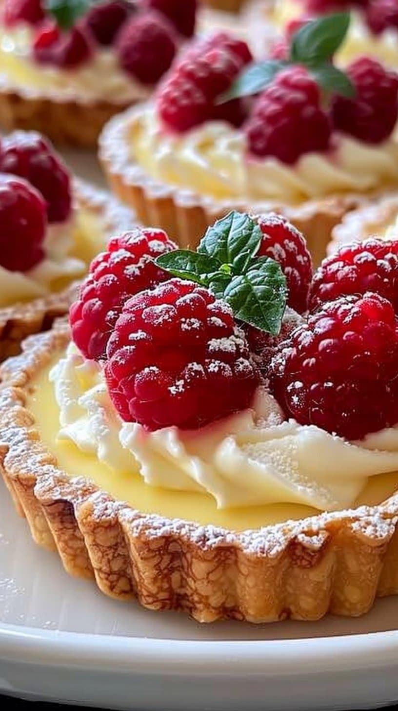 Vanilla Cream Raspberry Tarts: A Delicious & Easy Recipe