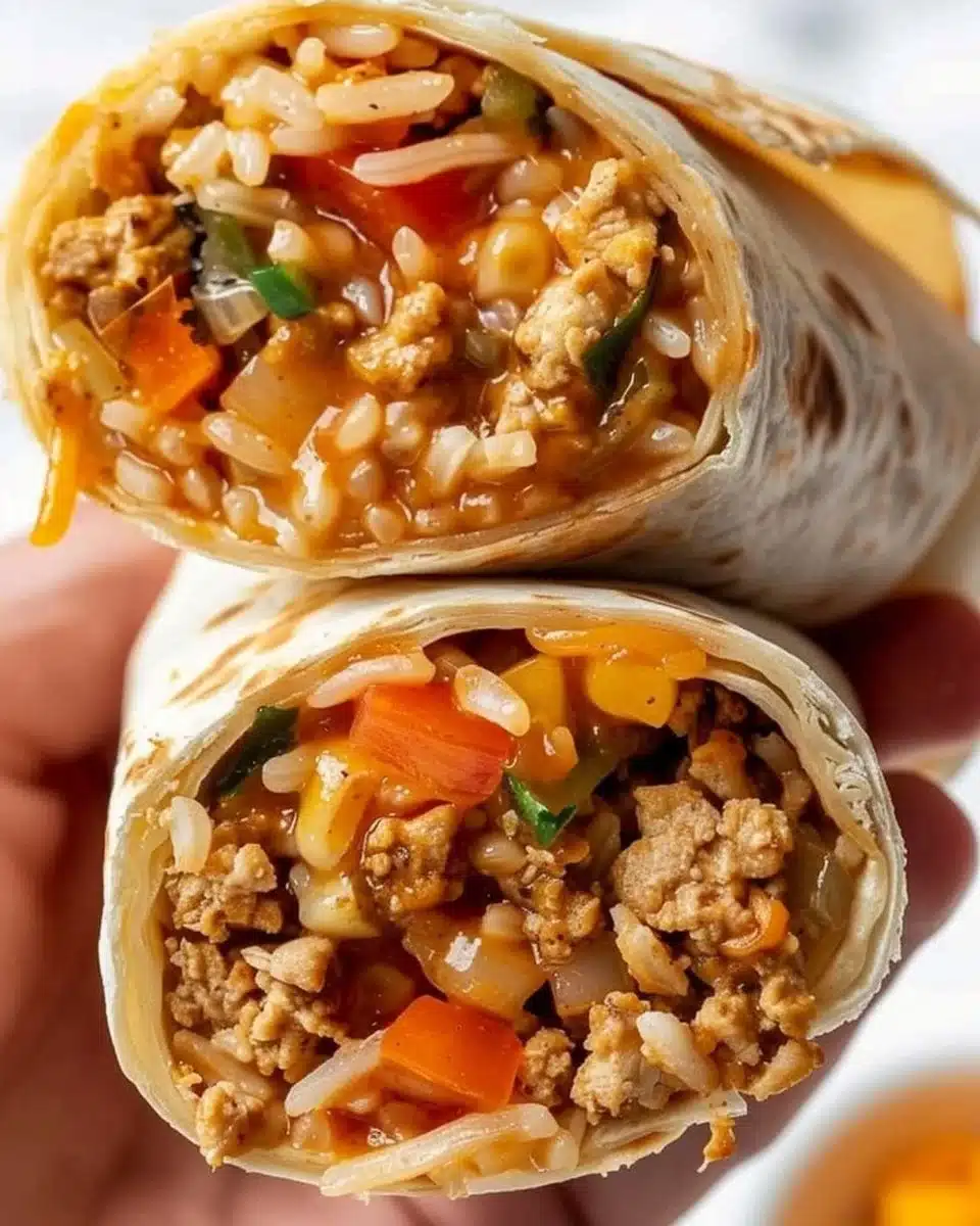 Cheesy Chicken Burritos