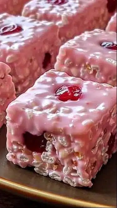 Cherry Rice Krispie Treats