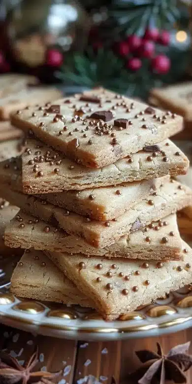 Classic buttery shortbread cookies on a plate, perfect for tea time.