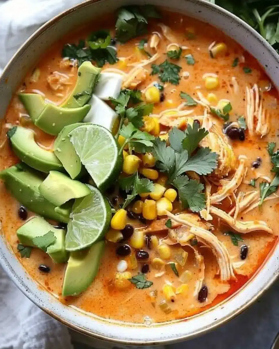 Creamy Chicken Enchilada Soup