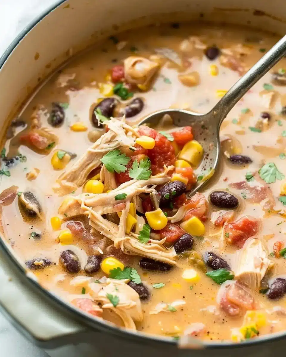 Creamy Chicken Taco Soup