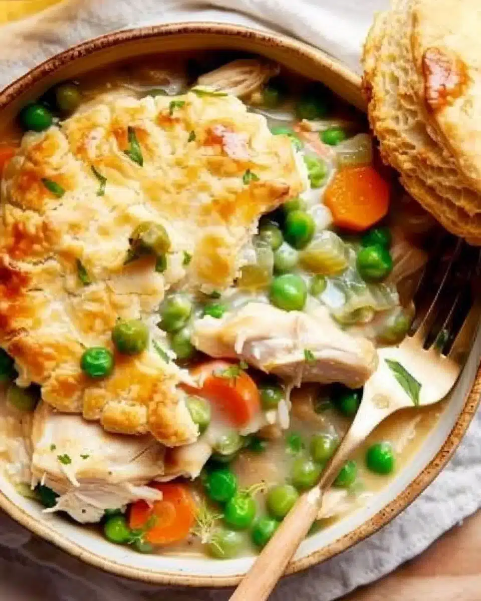 Crustless Chicken Pot Pie