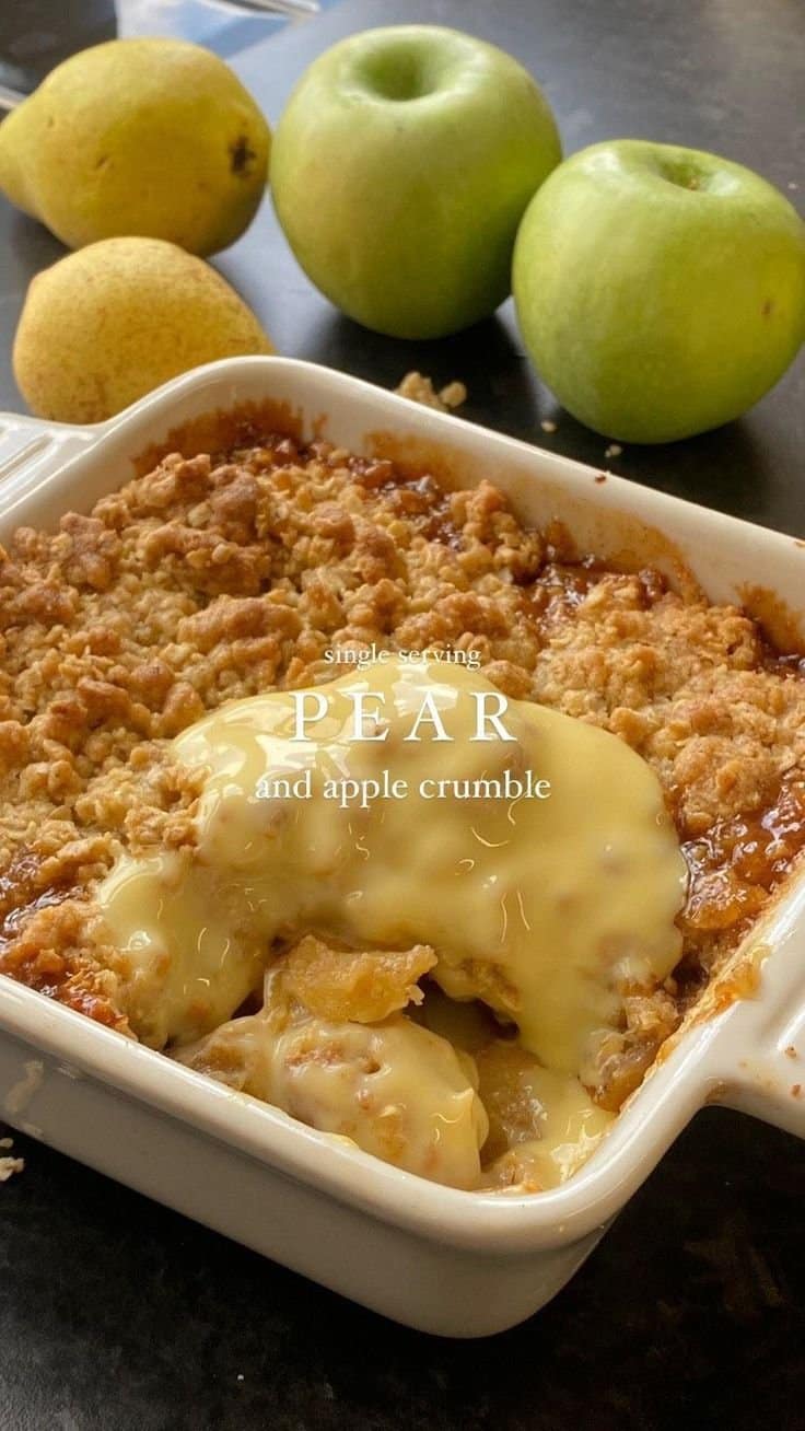 Apple and Pear Crumble