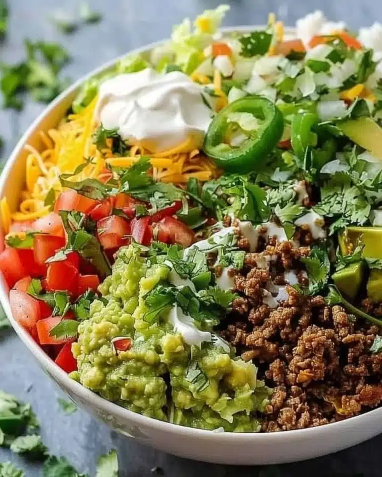 Low carb burrito bowl full of protein, perfect for a quick breakfast.