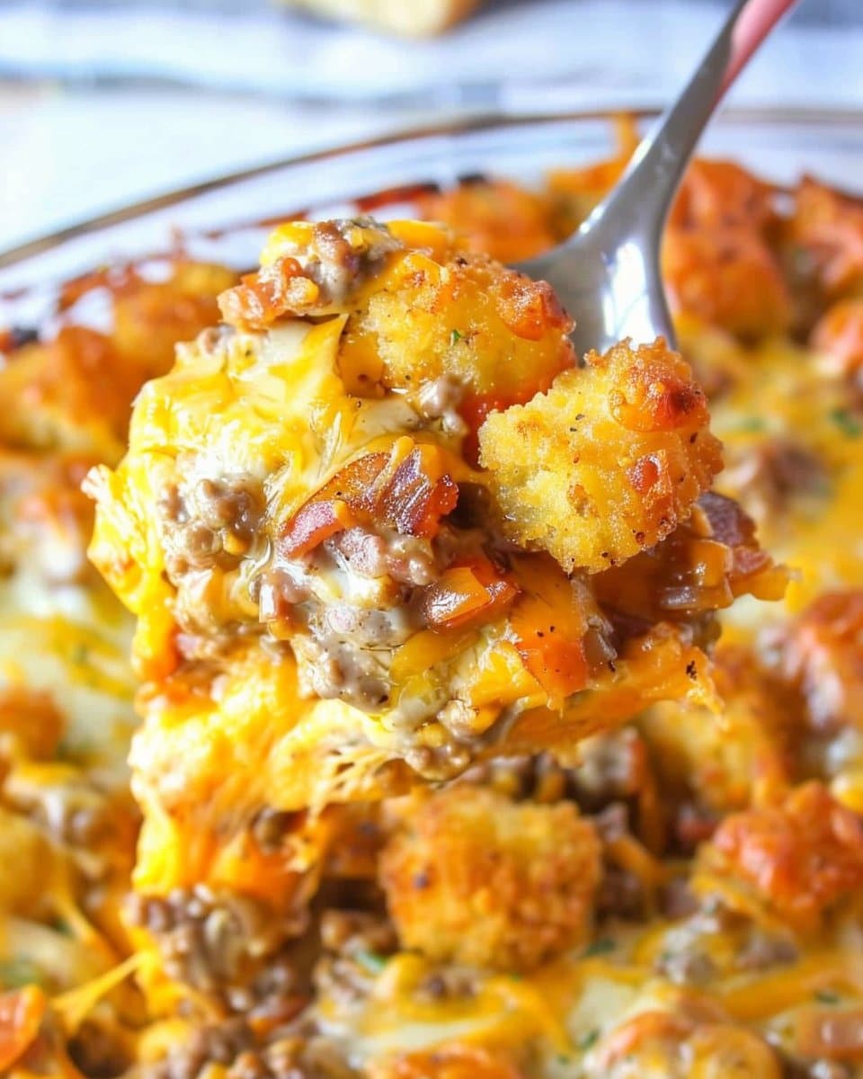 Cheeseburger Tater Tot Casserole