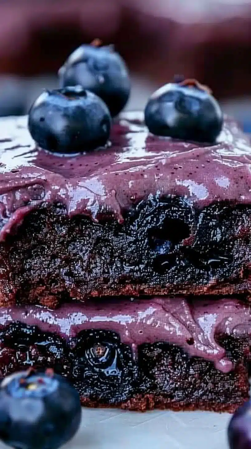 Fresh Blueberry Brownies