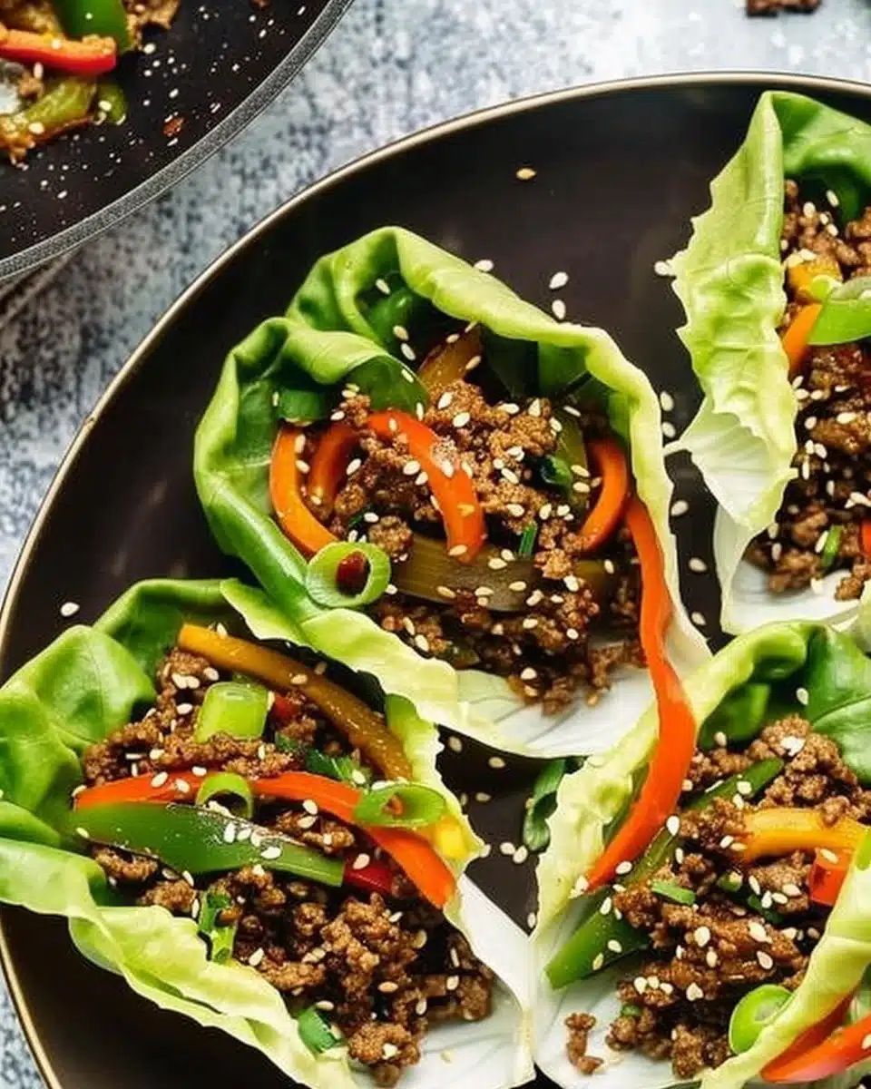 Ground Beef Lettuce Wraps