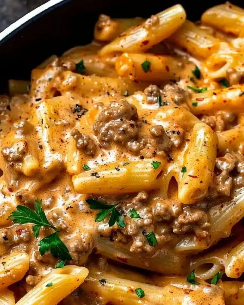 High Protein Creamy Beef Pasta Recipe for Quick Weeknight Dinners