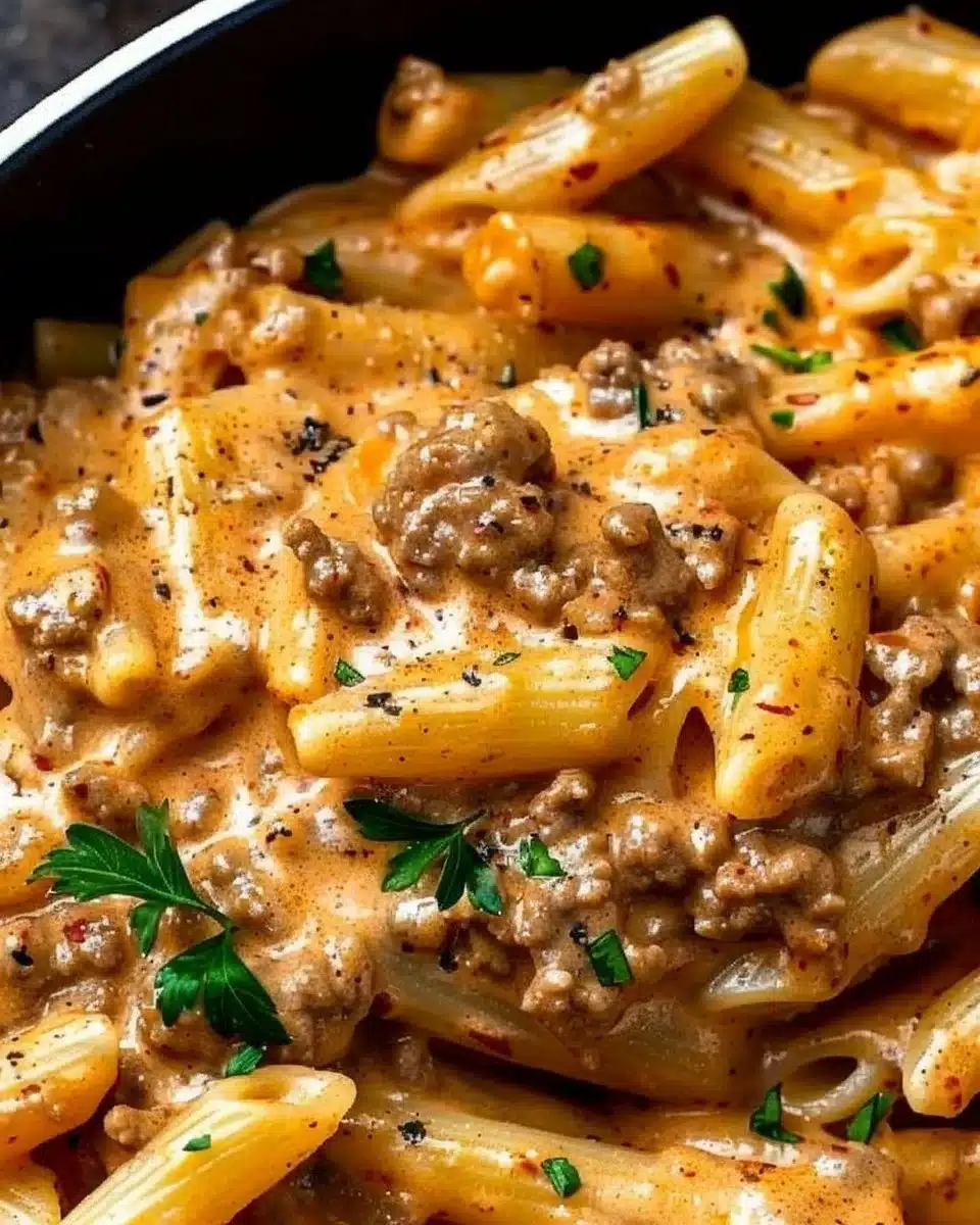 High Protein Creamy Beef Pasta Recipe for Quick Weeknight Dinners