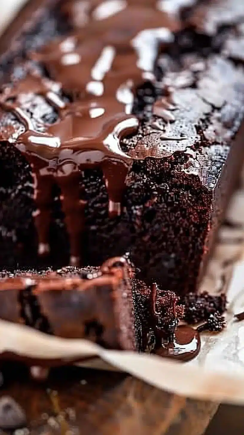 Hot Fudge Brownie Bread