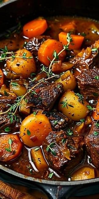 One Pot Autumn Beef Stew Recipe