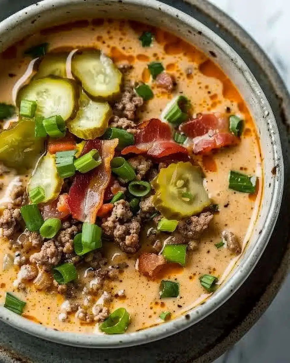 Keto Cheeseburger Soup