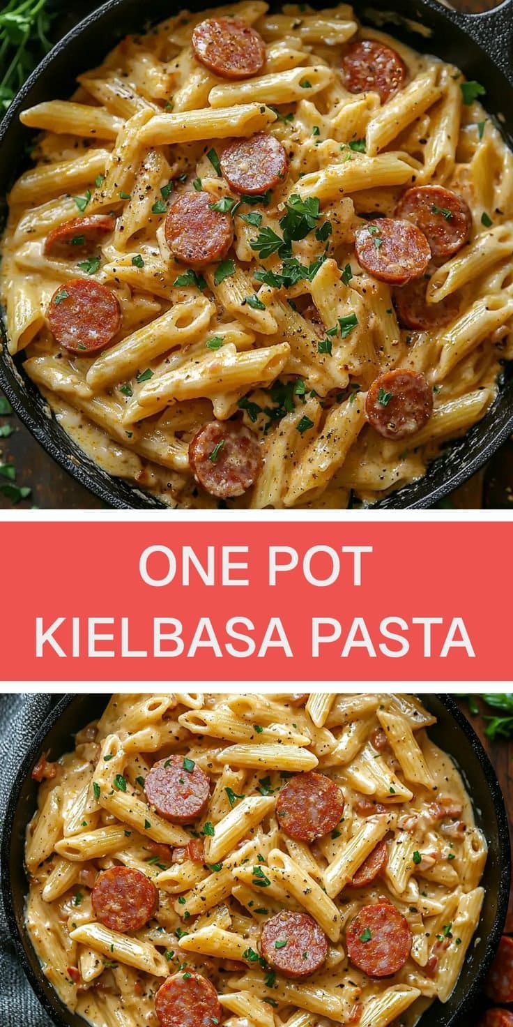 One Pot Kielbasa Pasta