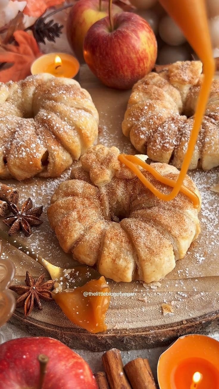 Vegan Caramel Apple Pastries