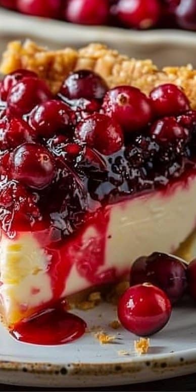 Cranberry Custard Pie
