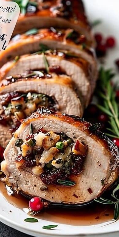 Best Christmas Stuffed Pork Tenderloin