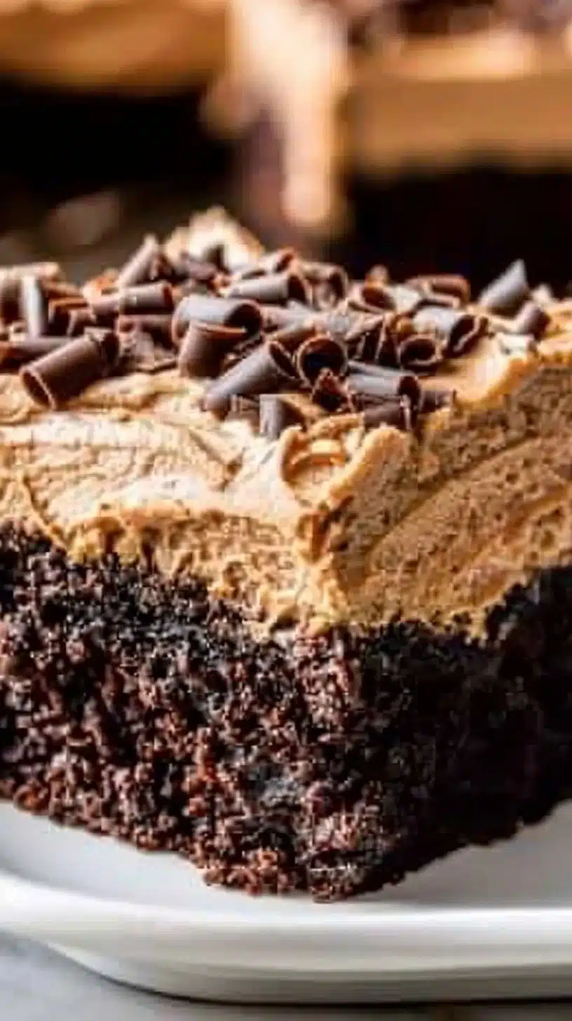 Mocha Brownies with Frosting