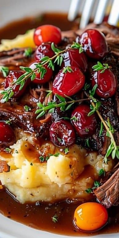 Cranberry Balsamic Roast Beef