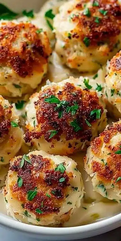 Delicious Parmesan Cloud Chicken Bombs baked and ready to serve