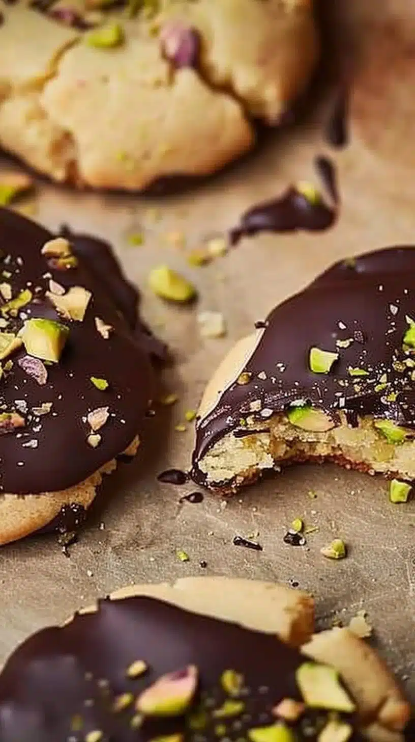 Pistachio Shortbread Cookies