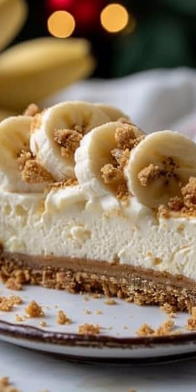 Banana Cream Cheesecake That Melts In Your Mouth