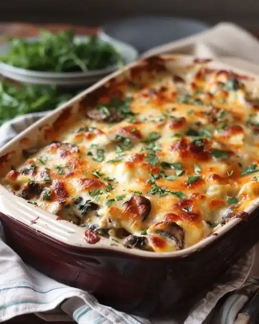 A variety of quick and easy casserole dishes ready to serve.