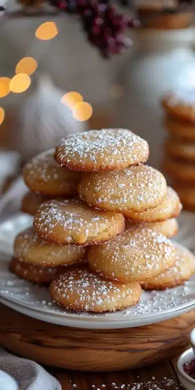 Delicious Ricotta Cheese Cookies freshly baked and ready to enjoy.