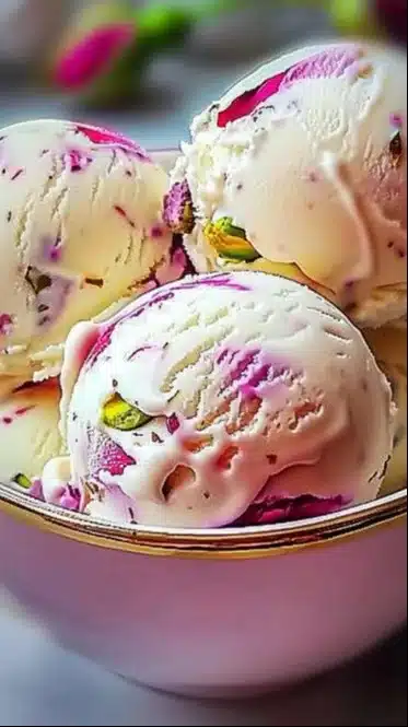 Rose Pistachio Ice Cream