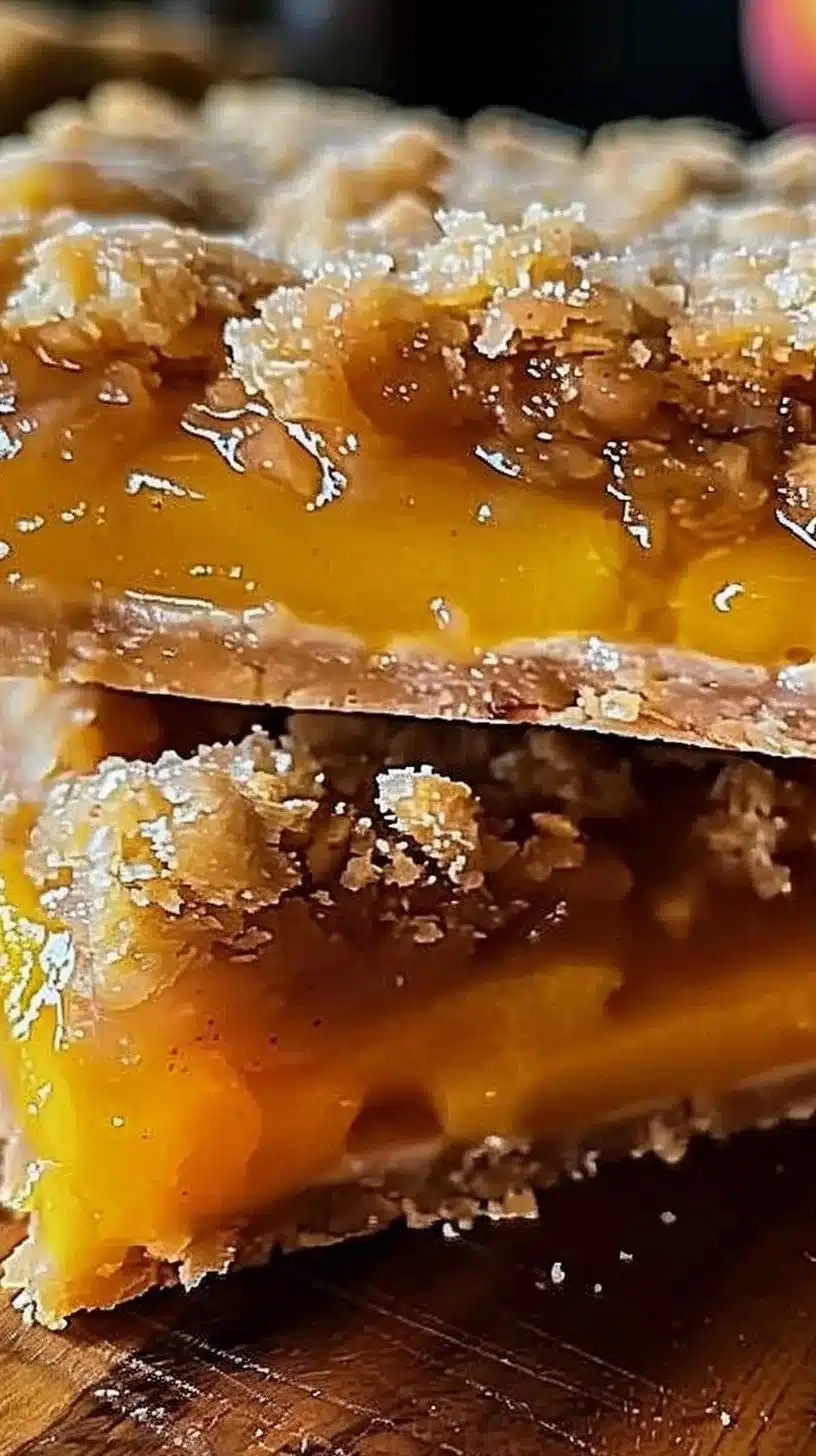 Summer Peach Bars