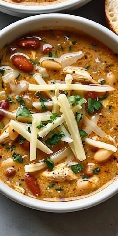 Cozy White Cheddar Apple Chicken Chili: Pure Comfort Food!