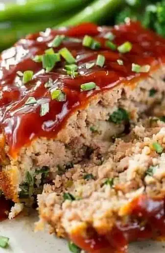 Healthy Turkey Meatloaf recipe with flavorful ingredients