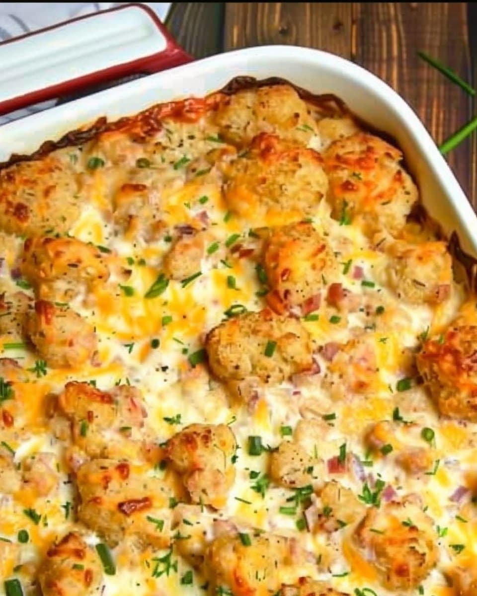 Cracked Out Chicken Tater Tot Casserole
