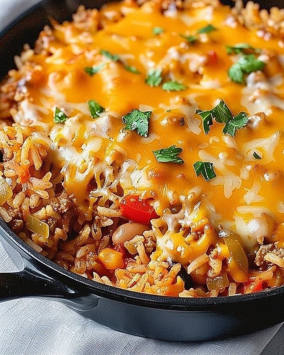 Cheesy Taco Rice Recipe
