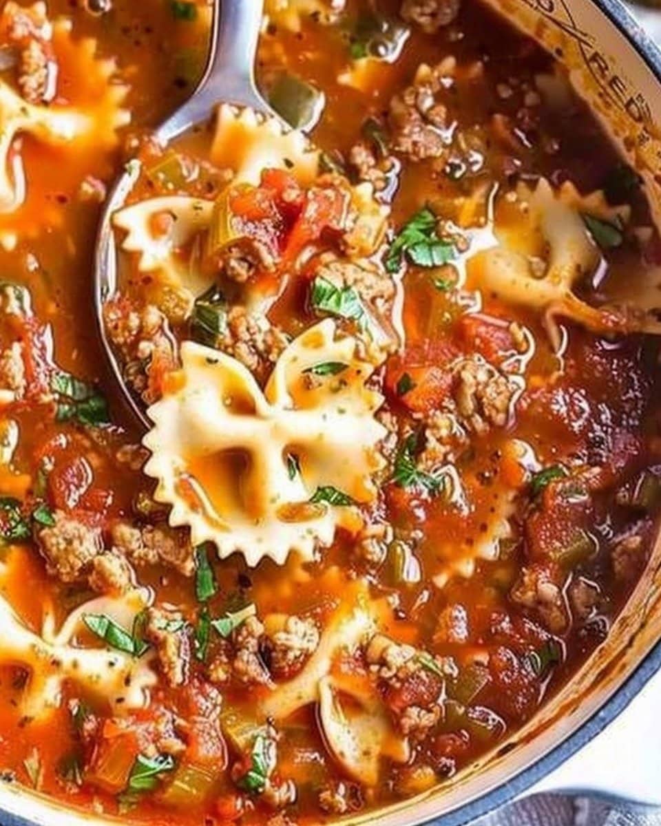Easy Lasagna Soup