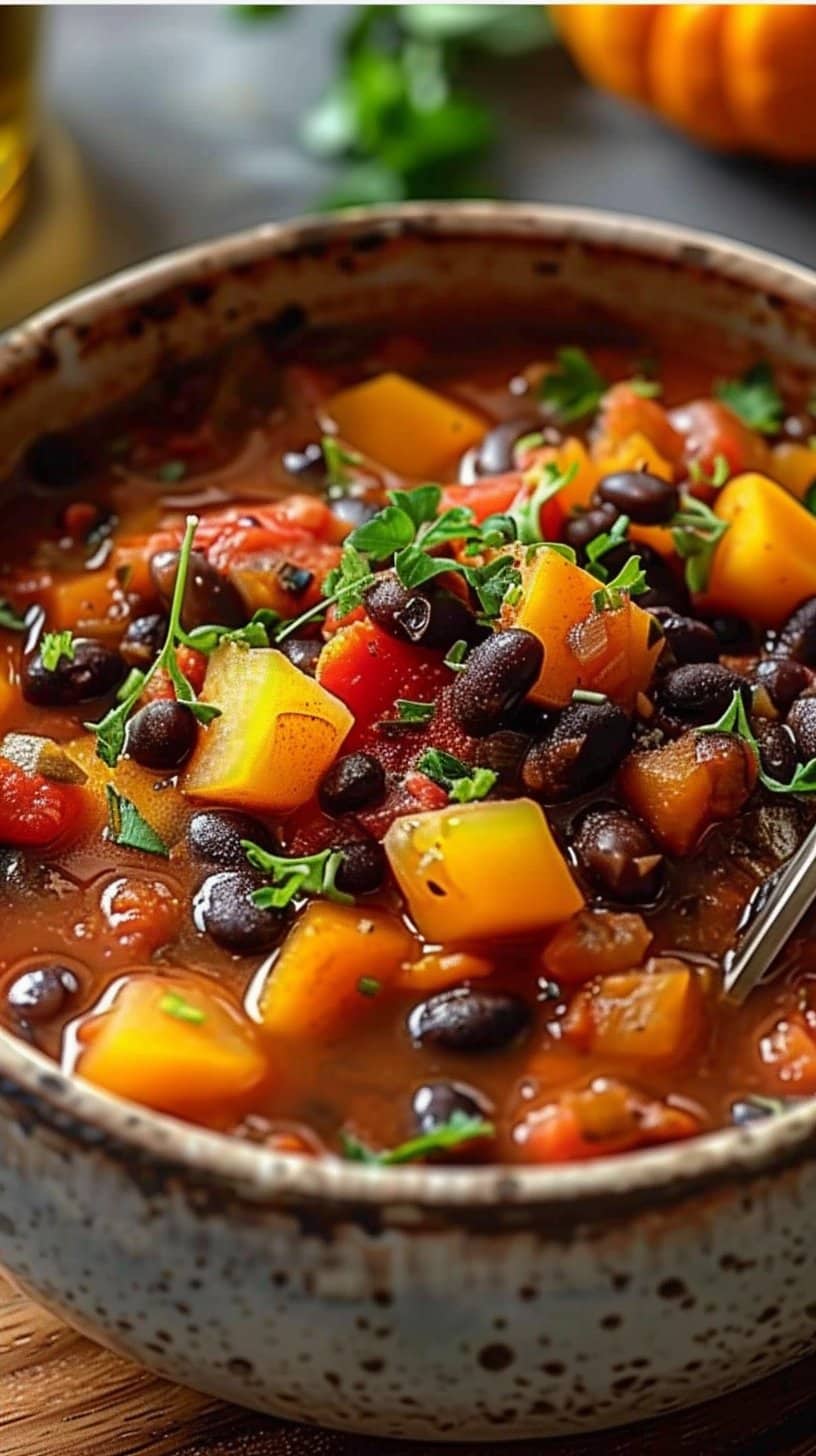 Hearty Black Bean Squash Stew