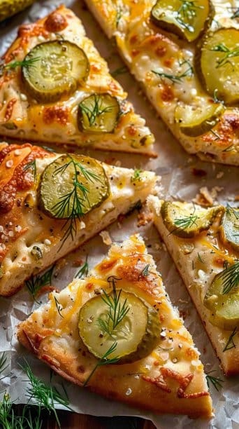 Dill Pickle Focaccia Bread