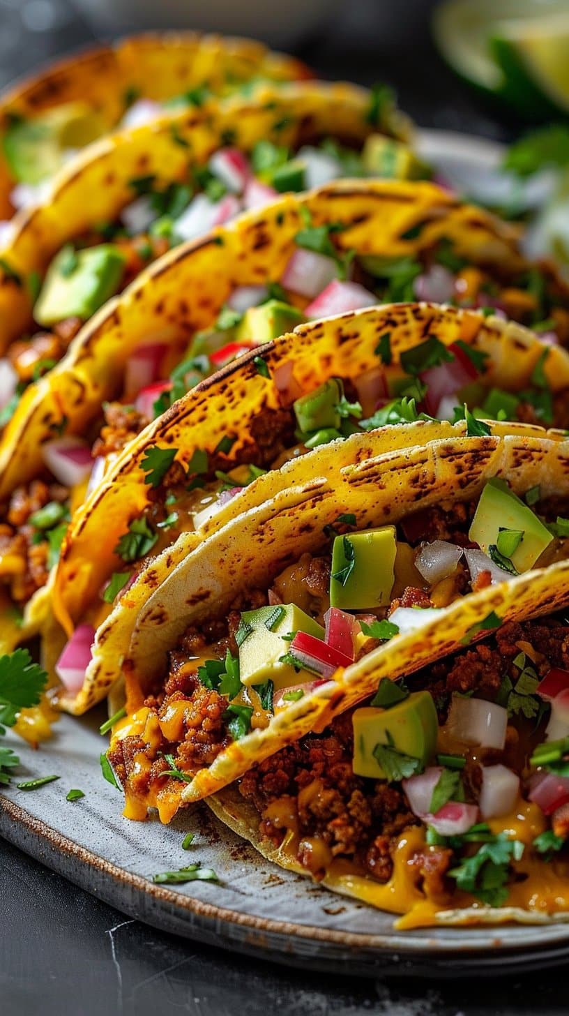 Oven Baked Cheesy Tacos