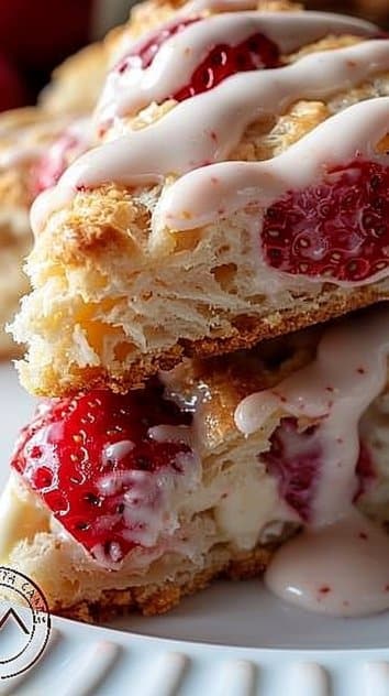 Strawberries And Cream Scones