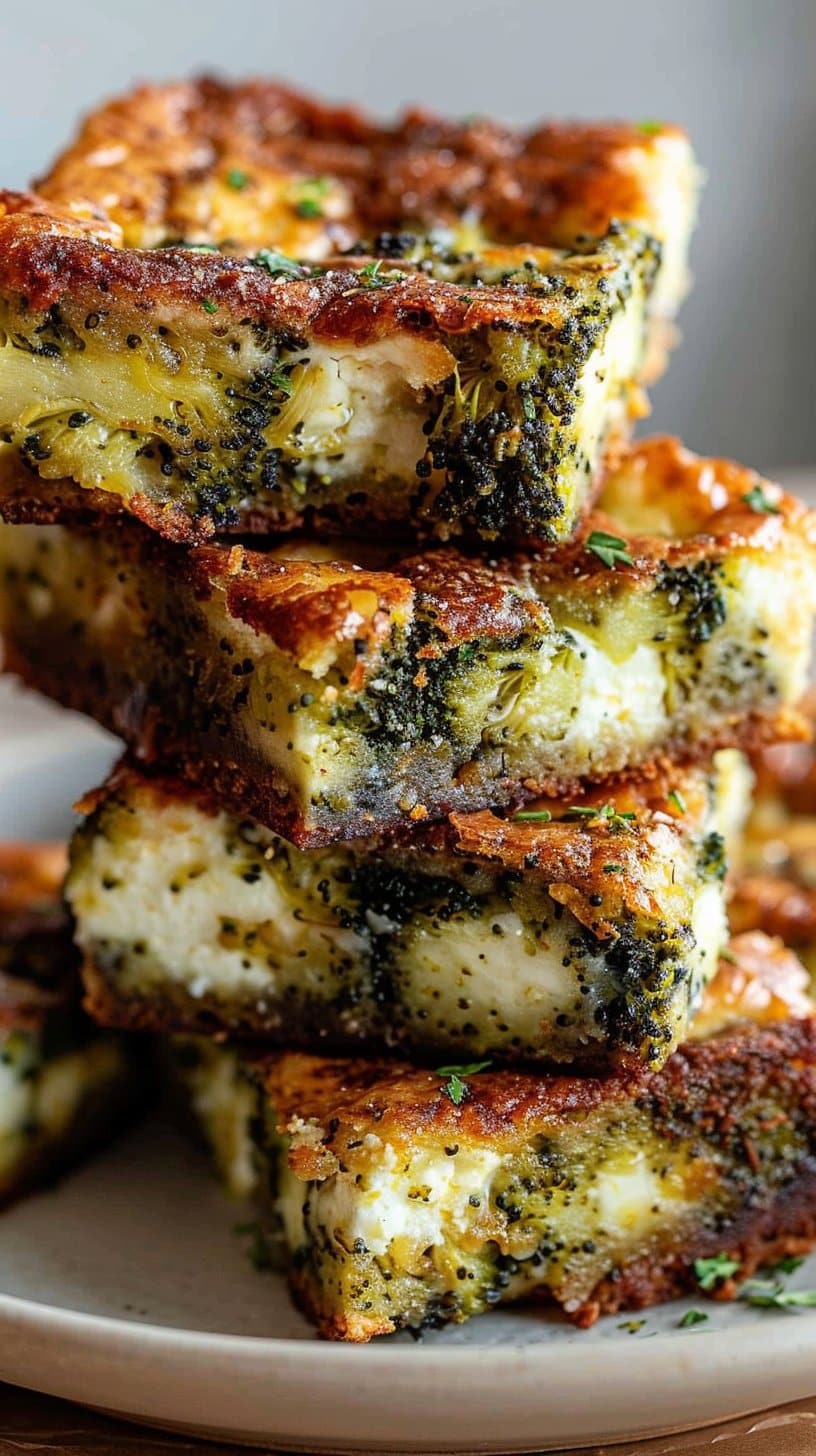 Broccoli And Feta Brownies