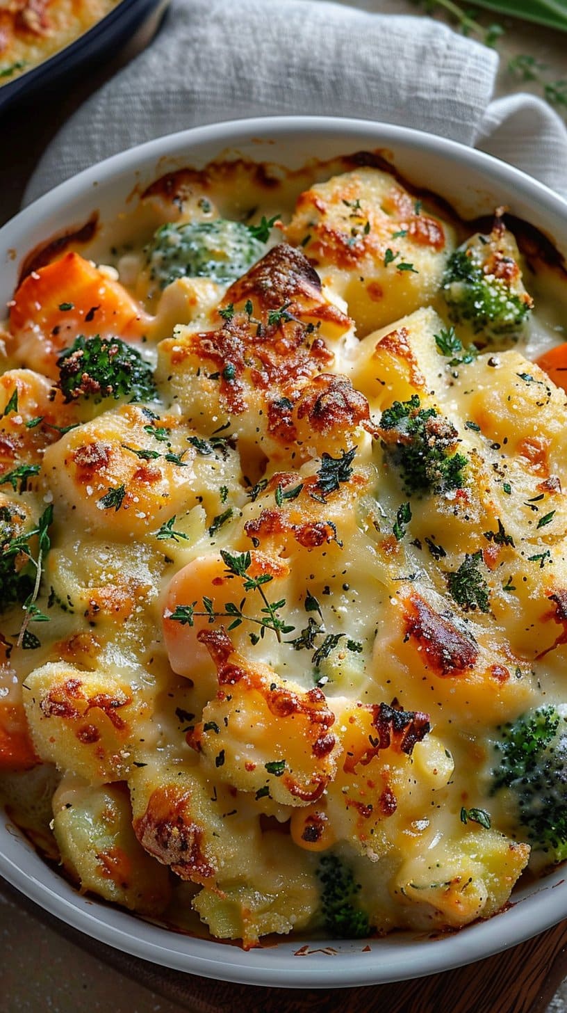 Creamy Winter Vegetable Bake
