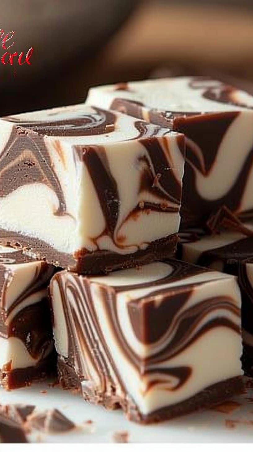 Marshmallow Swirl Fudge